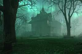 a spooky house