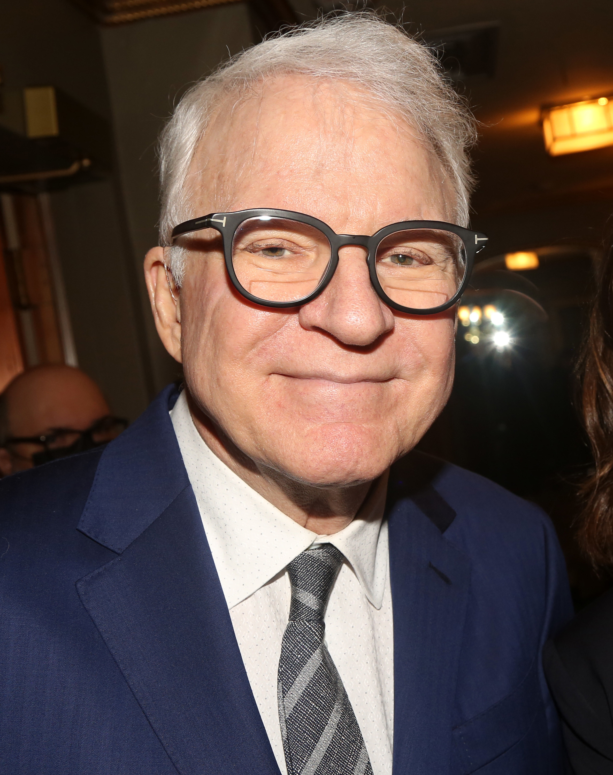 Steve Martin poses at the opening night of the new musical based on the 1992 film &quot;Mr. Saturday Night&quot; on Broadway at The Nederlander Theatre on April 27, 2022
