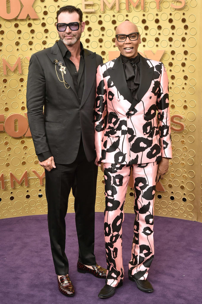 LeBar and RuPaul standing together at an event