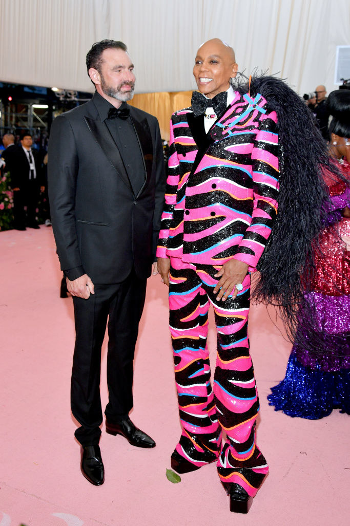 LeBar and RuPaul standing together at a formal event