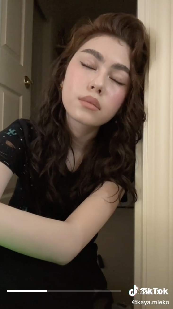 Screen shot from Kaya&#x27;s TikTok video