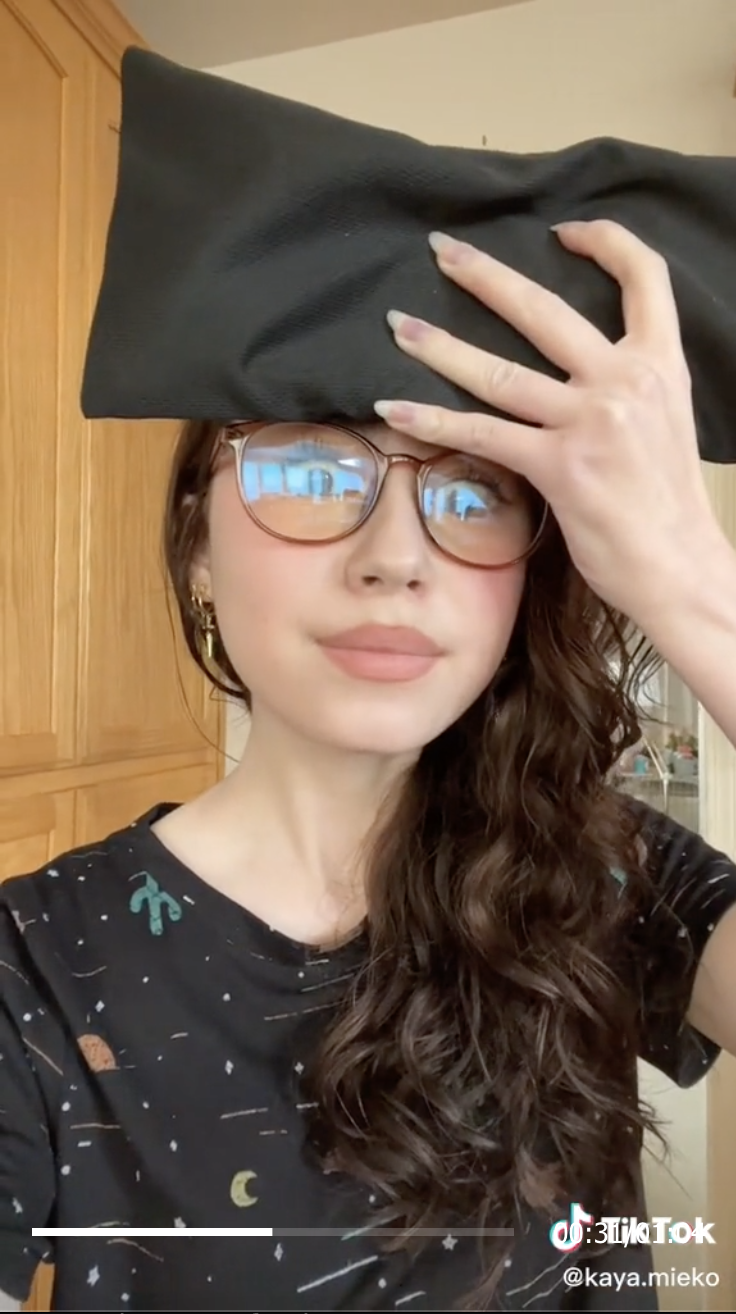 Screen shot from Kaya&#x27;s TikTok video