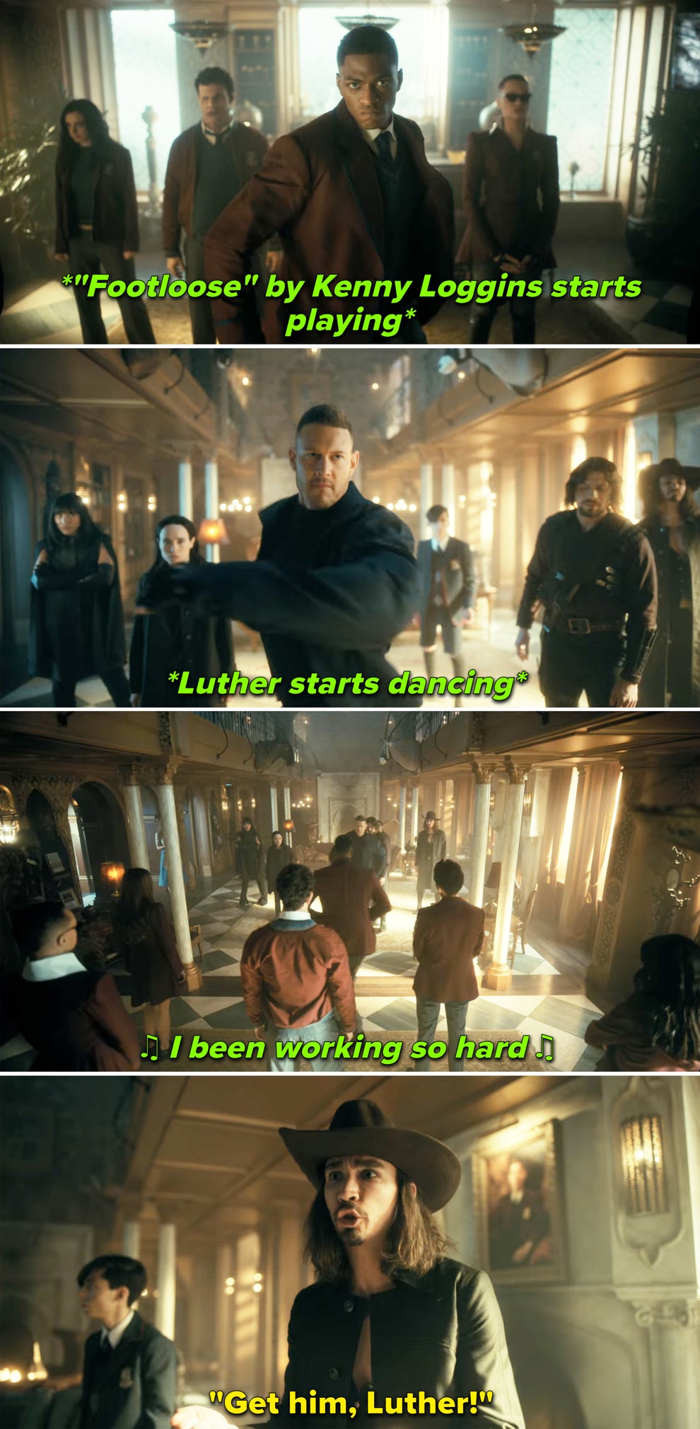 Umbrella Academy Footloose Dance Behind The Scenes