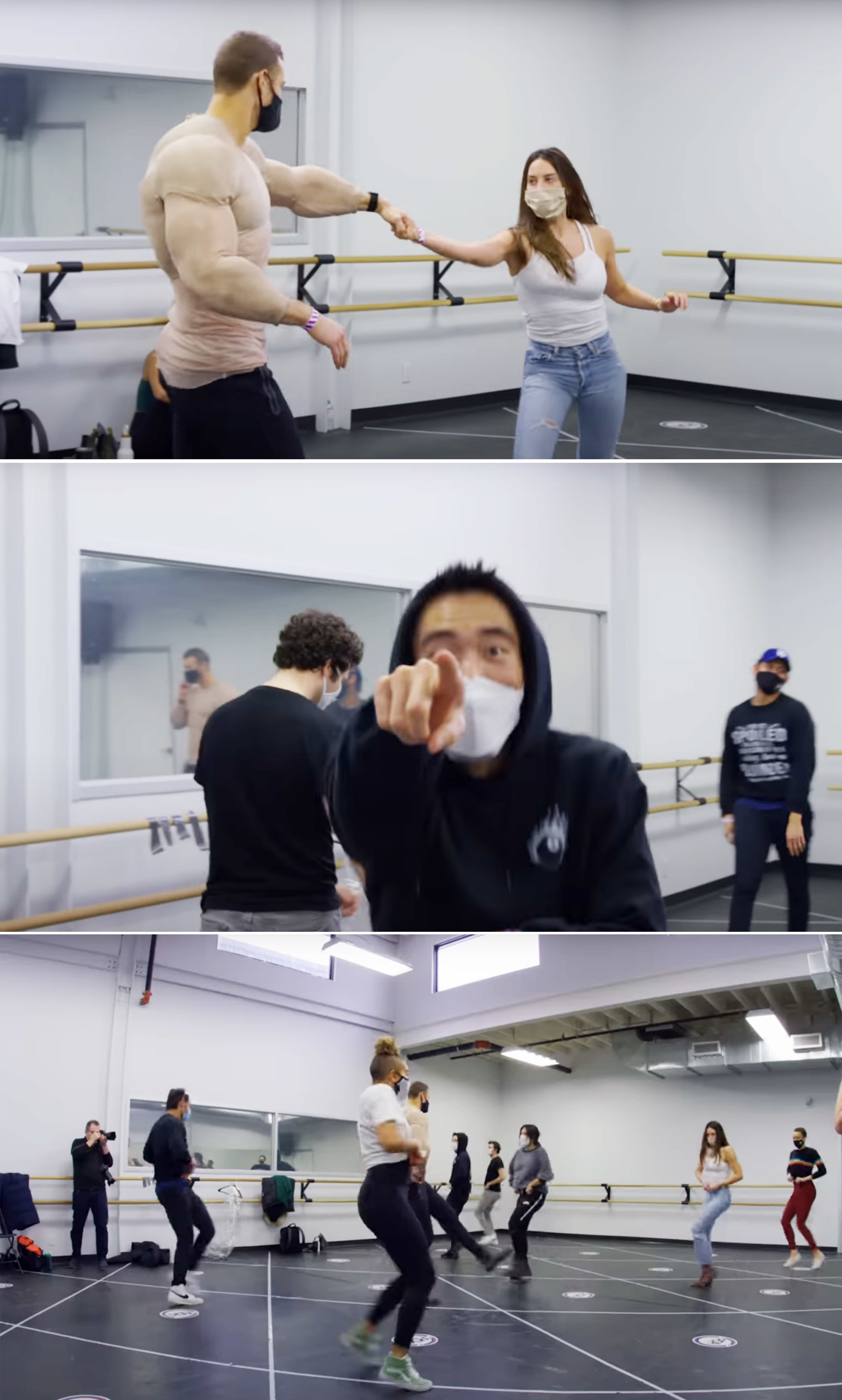 A behind the scenes look at The Umbrella Academy dance rehearsals