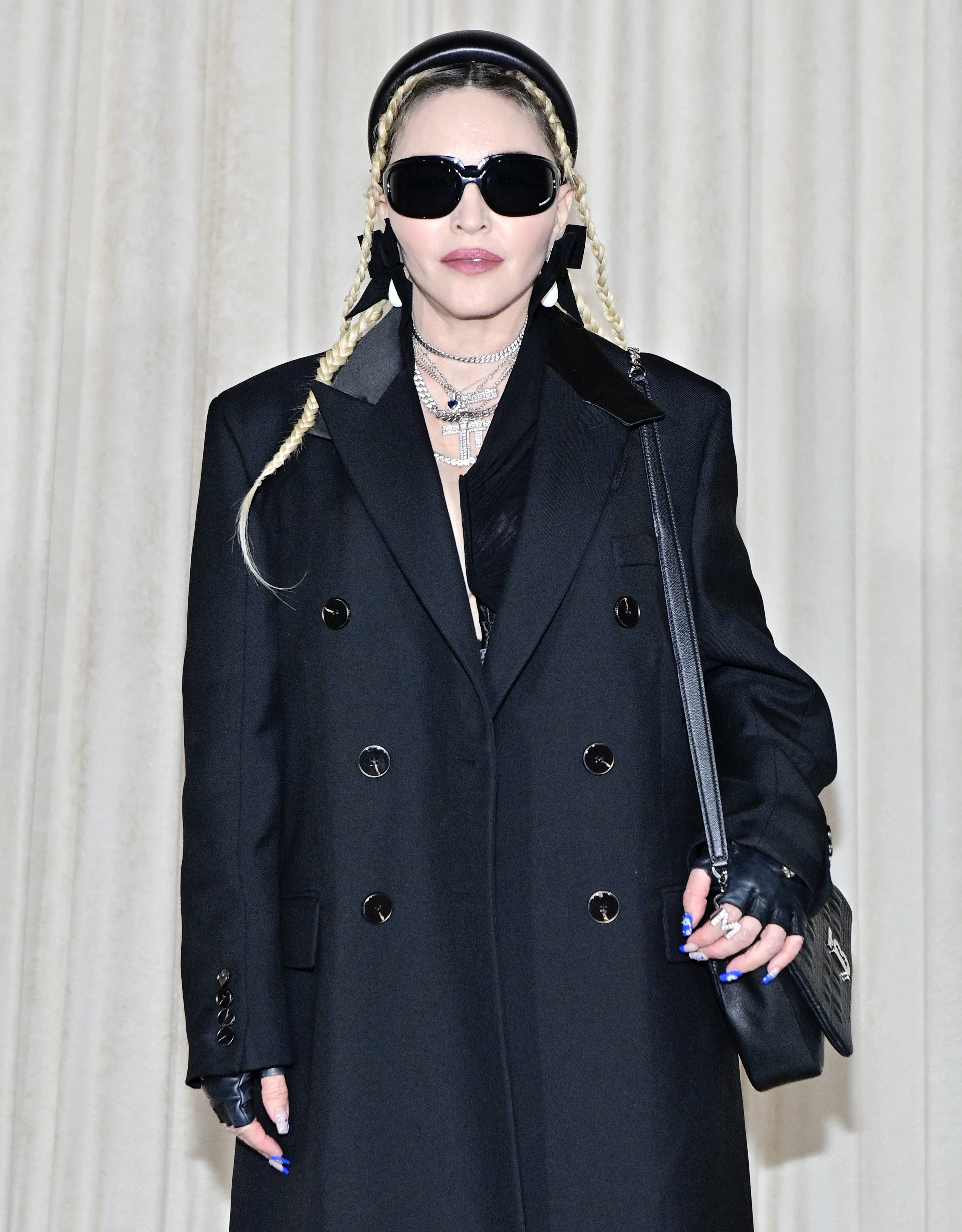 Madonna attends a celebration of the Lola bag, hosted by Burberry &amp;amp; Riccardo Tisci on April 20, 2022 in Los Angeles, California.
