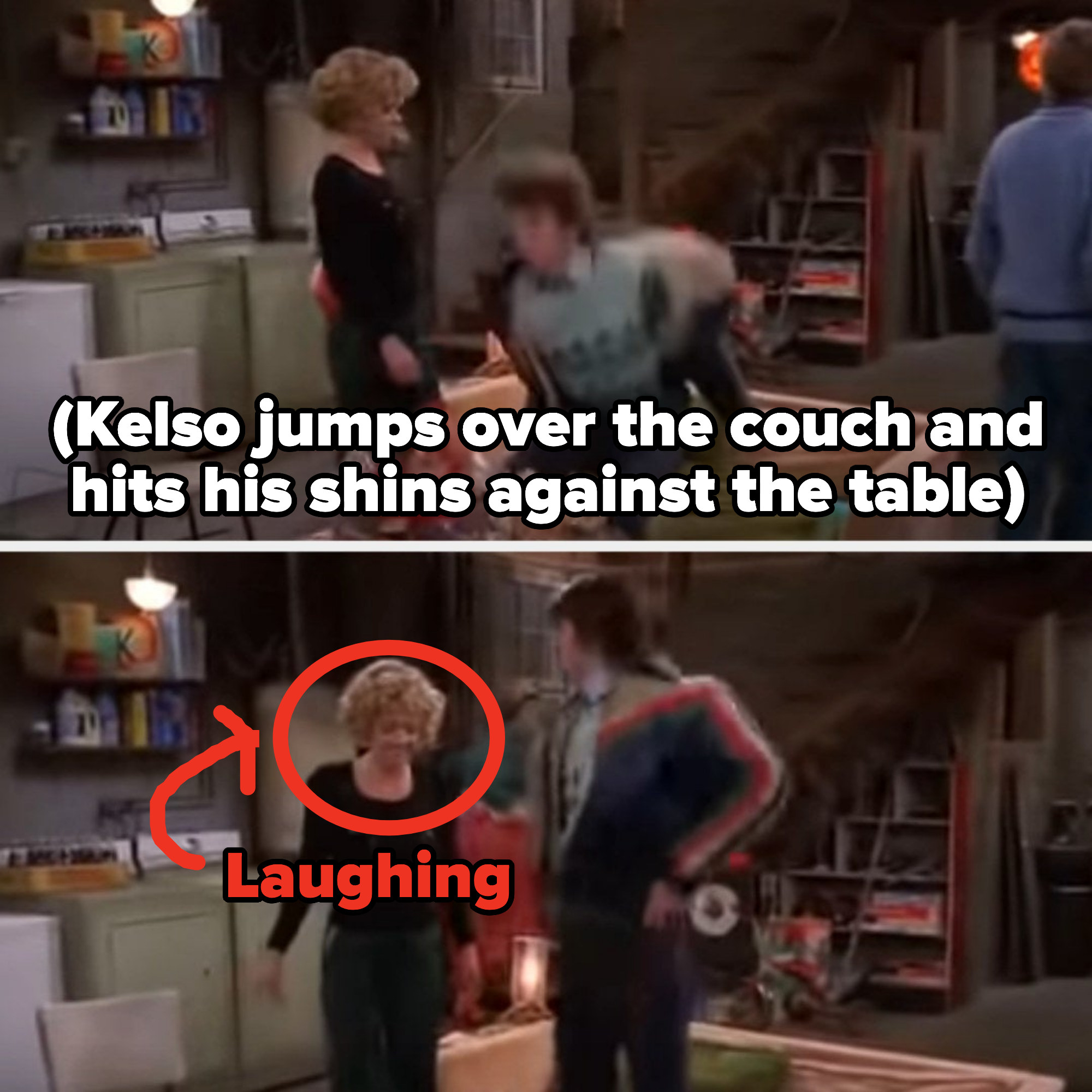 Lisa avoids eye contact with Ashton Kutcher to avoid laughing