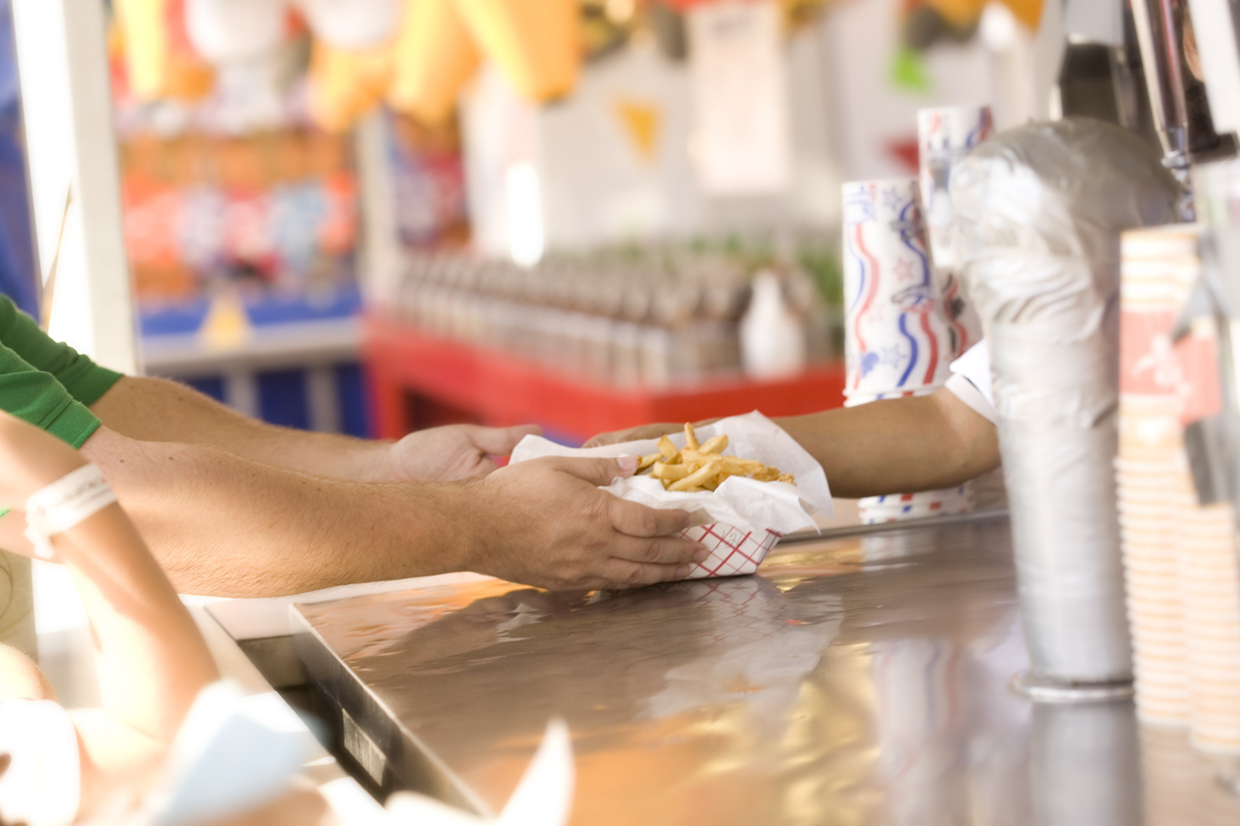 French fries served at a fair