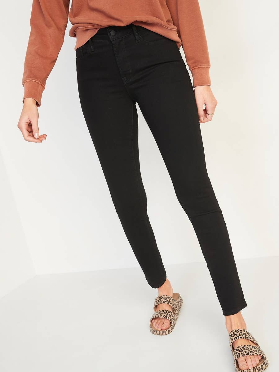 Responsible, Black Curvy-Fit Jeggings with Rhinestone Side Seam - Addition  Elle