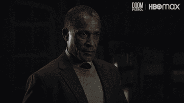 a gif of actor Phil Morris in the show &quot;Doom Patrol&quot; saying &quot;I will upgrade you&quot;