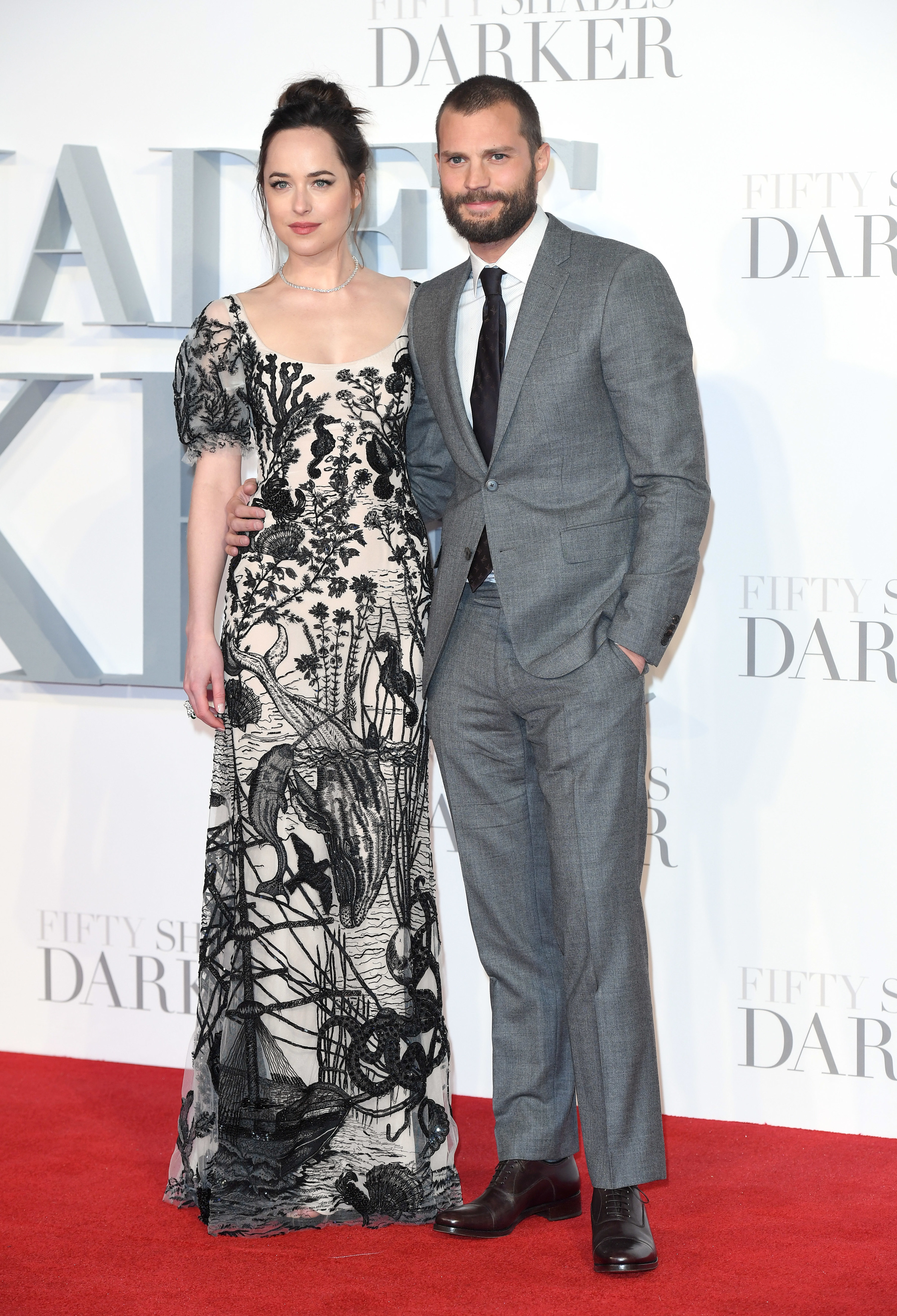 A closeup of Dakota and Jamie