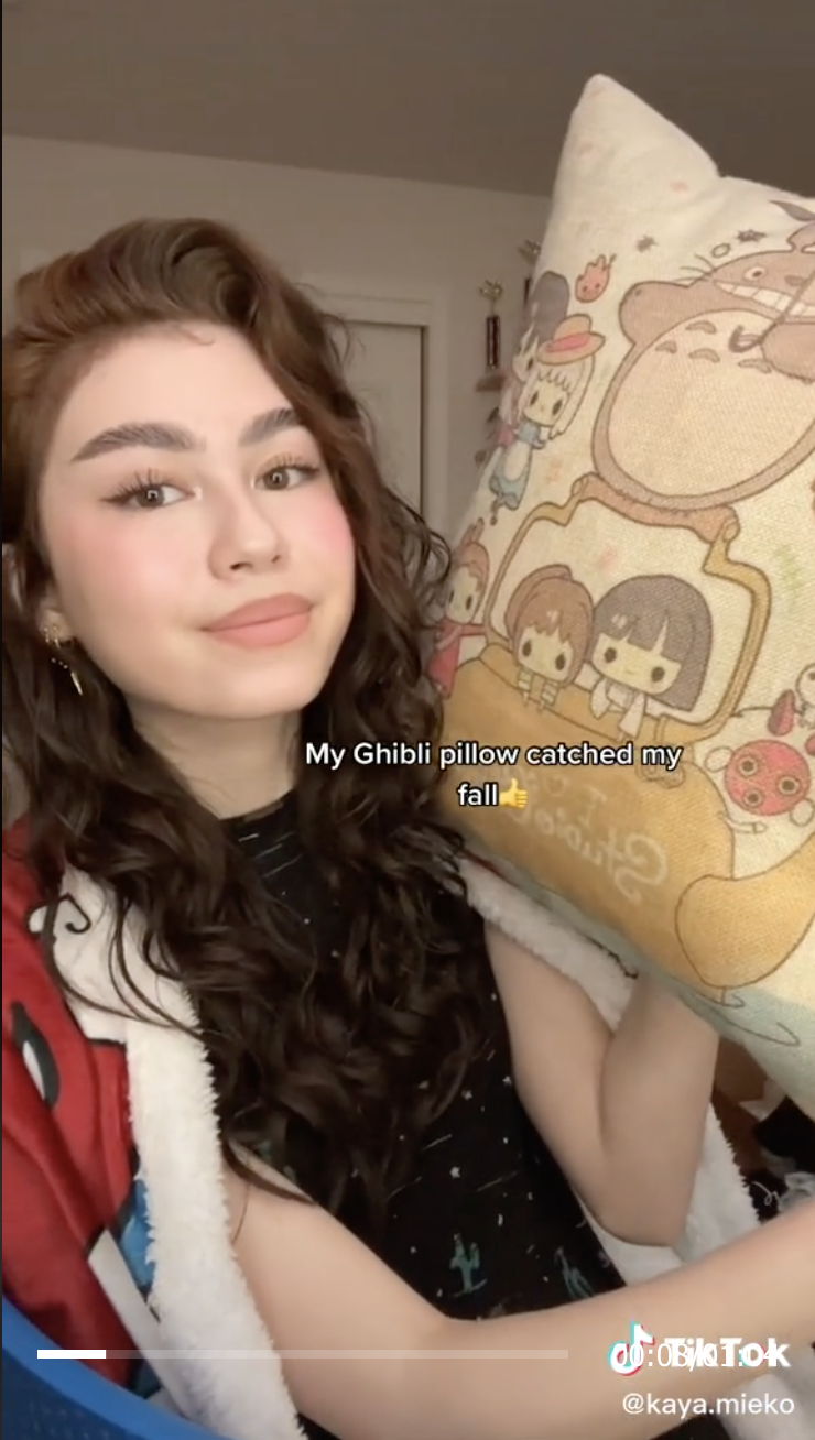 Screen shot from Kaya&#x27;s TikTok video