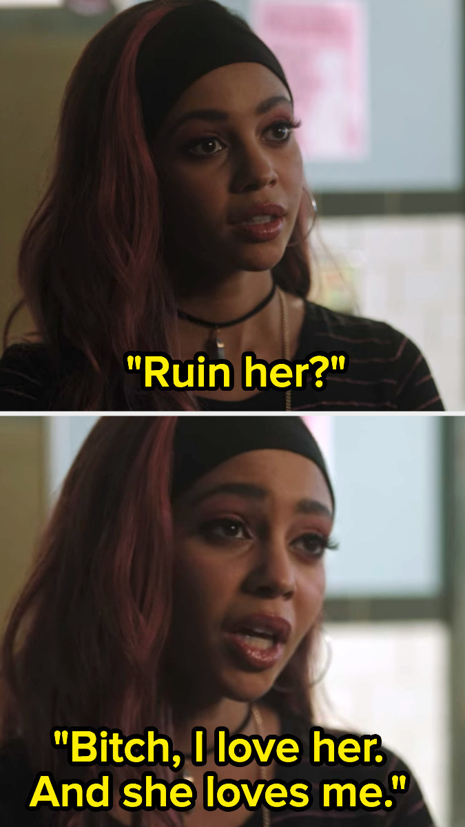 Toni Topaz saying, &quot;Bitch, I love her. And she loves me.&quot;