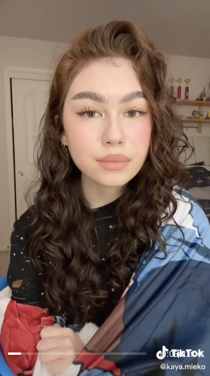 Screen shot from Kaya&#x27;s TikTok video