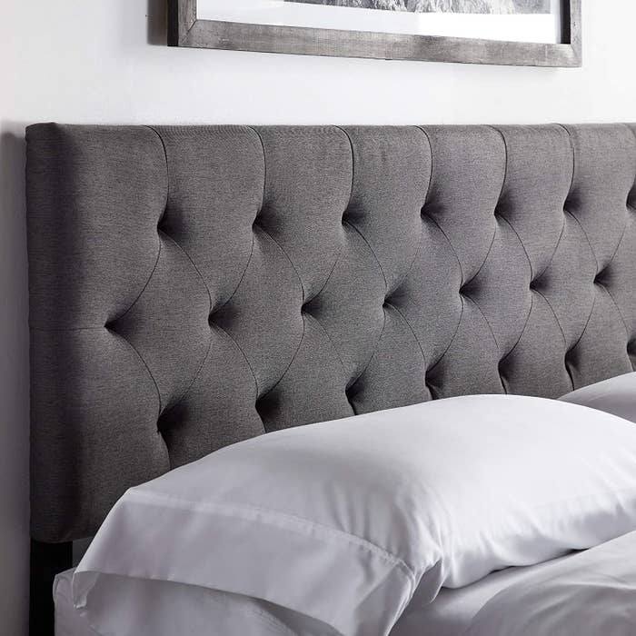 the headboard attached to a bed