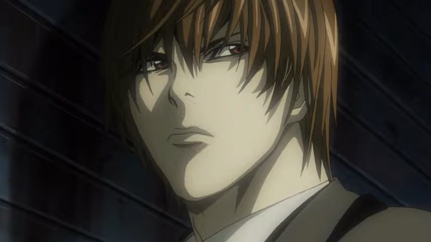 Light Yagami frowning in &quot;Death Note&quot;