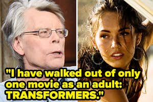 Stephen King and Megan Fox in Transformers