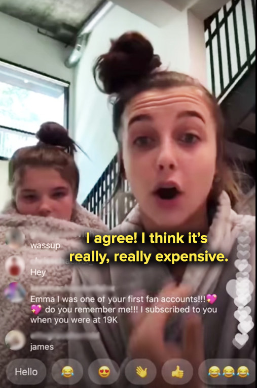 emma saying, i agree it&#x27;s really really expensive