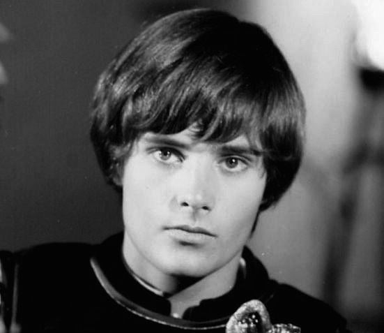 Closeup of young Leonard Whiting