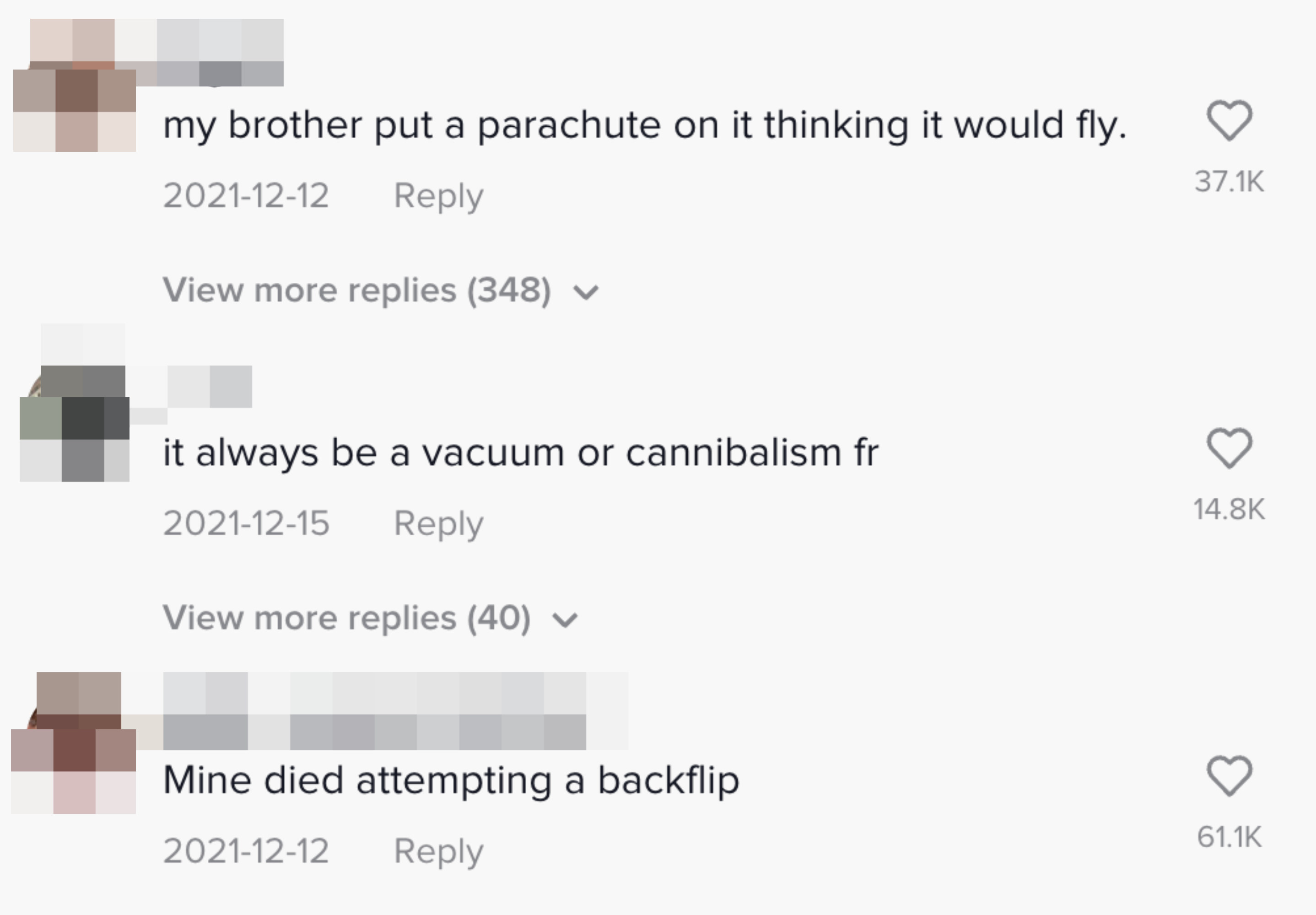 more comments about how people's hamsters died