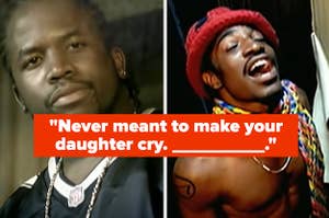 "Never meant to make your daughter cry" over outkast