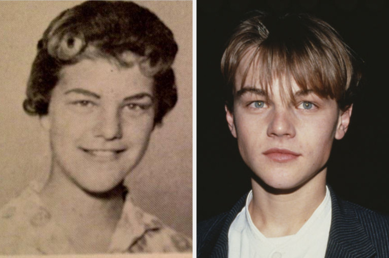 side-by-side of Judy Zipper and Leonardo DiCaprio