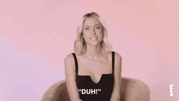 A GIF from &quot;Very Cavallari&quot; of Kristin saying, &quot;Duh&quot;
