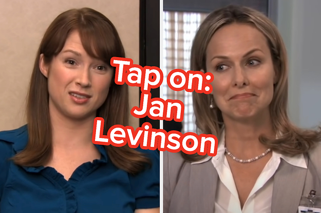 "Tap on: Jan Levinson" over ellie kemper and Melora Hardin