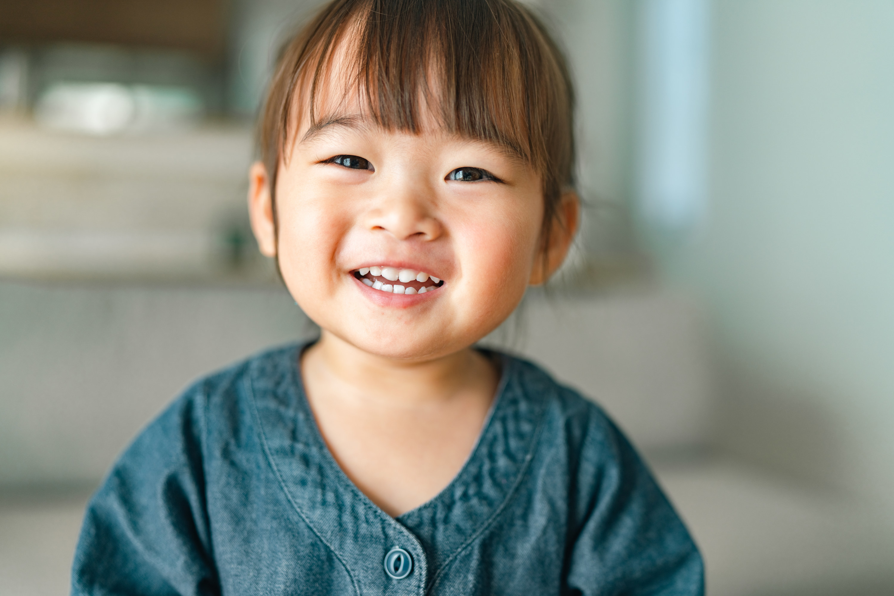 Little girl smiling