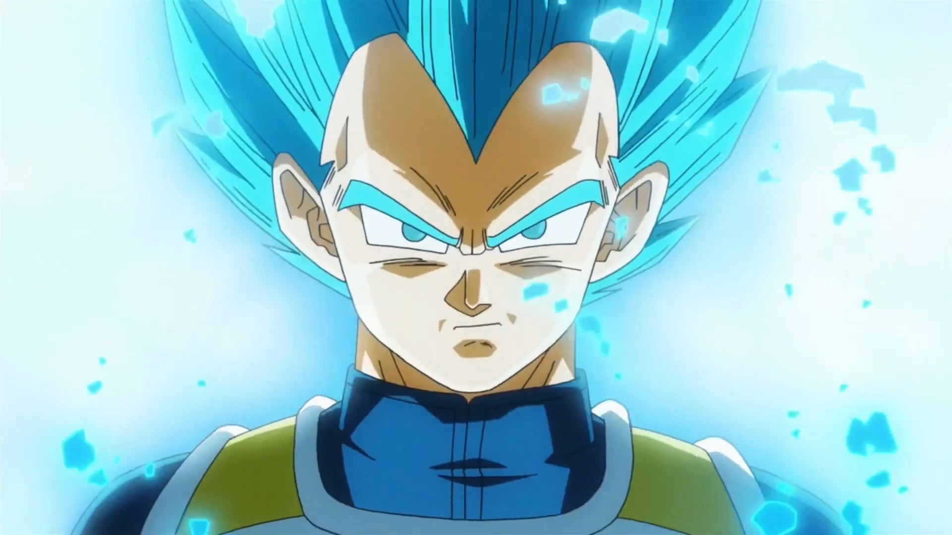 Vegeta as a Super Saiyan Blue in &quot;Dragon Ball Z: Resurrection &#x27;F&#x27;&quot;