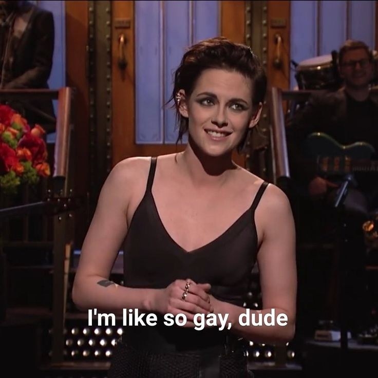 Kristen Stewart on &quot;SNL&quot;: &quot;I&#x27;m, like, so gay, dude&quot;