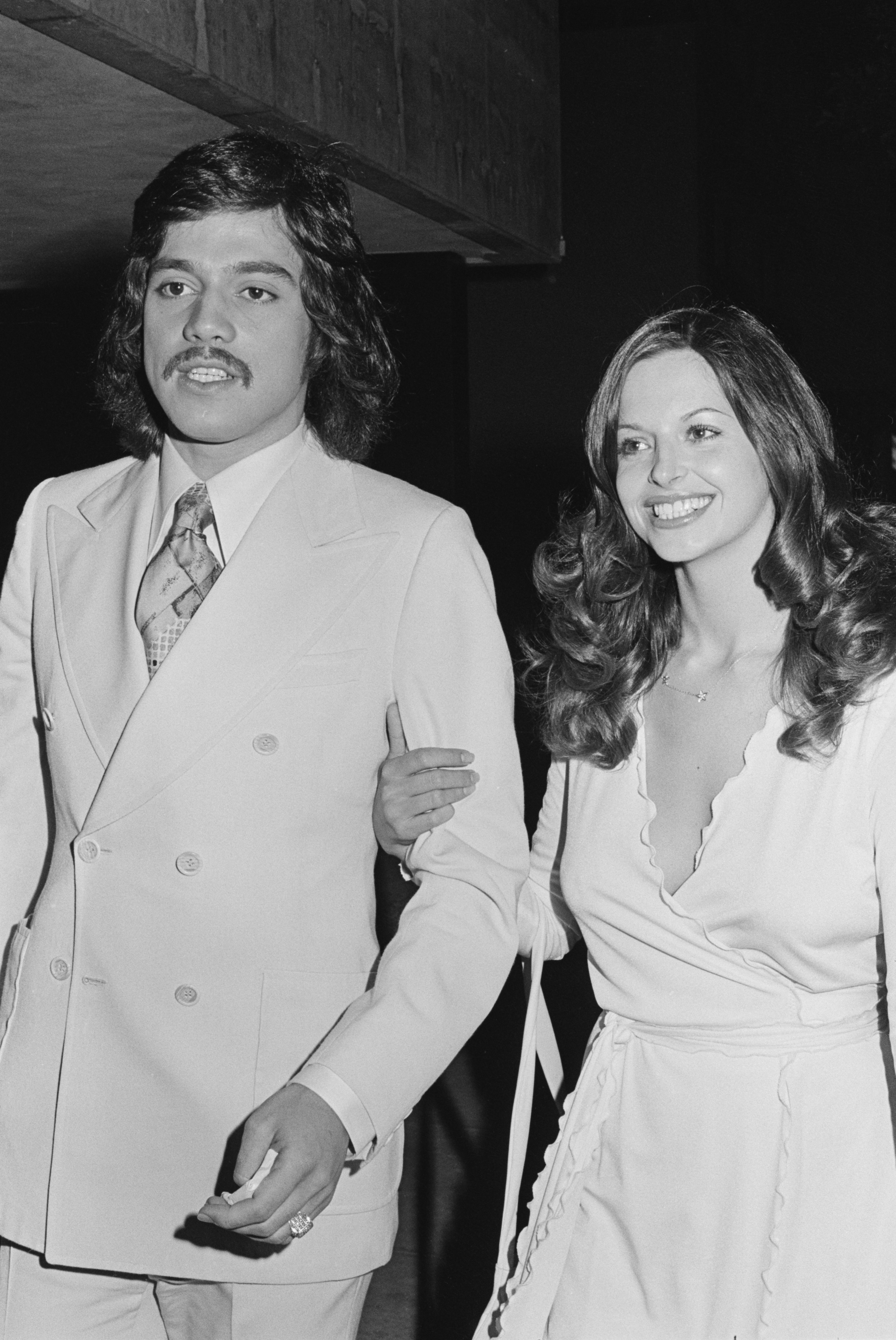 Freddie Prinze and wife Katherine Cochran in Los Angeles in May 1976