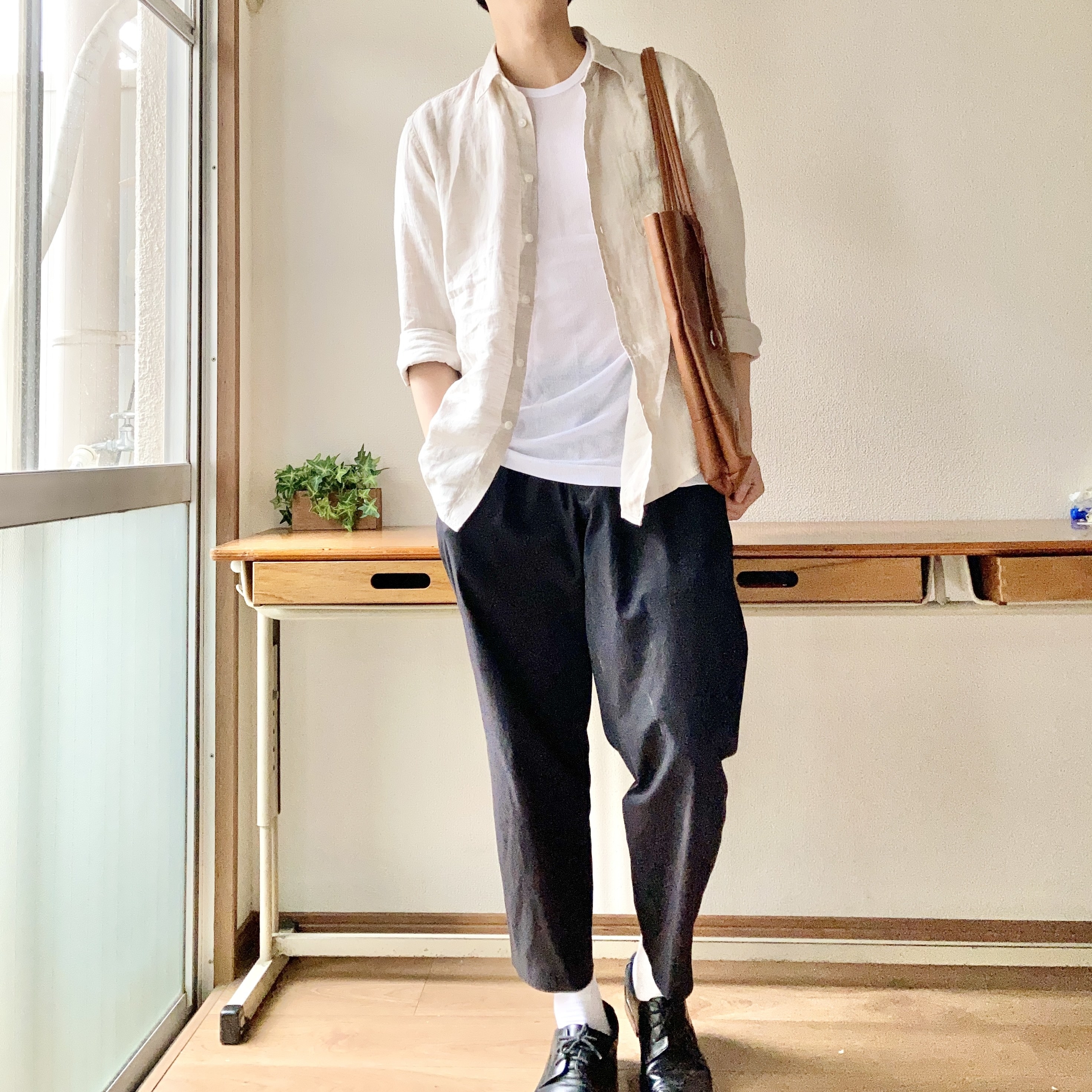 荷物が多い日に助かる グローバルワークの 高見えトート 大容量なうえにオシャレ