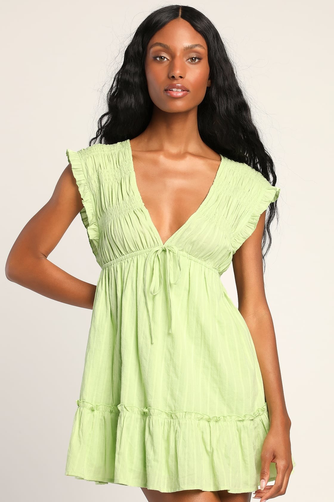 Bright green summer clearance dress