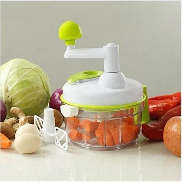 An image of a multi-functional manual food vegetable chopper