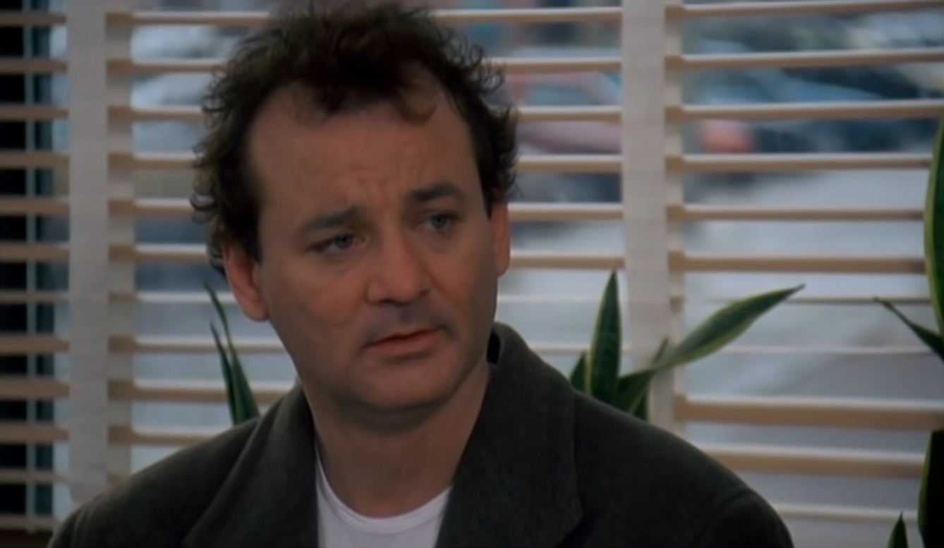 Phil Connors sitting in a diner in &quot;Groundhog Day&quot;