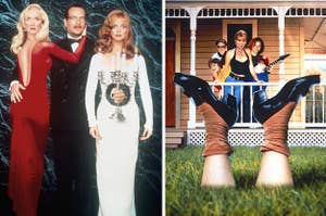The posters for Death Becomes Her and Don't Tell Mom the Babysitter's Dead
