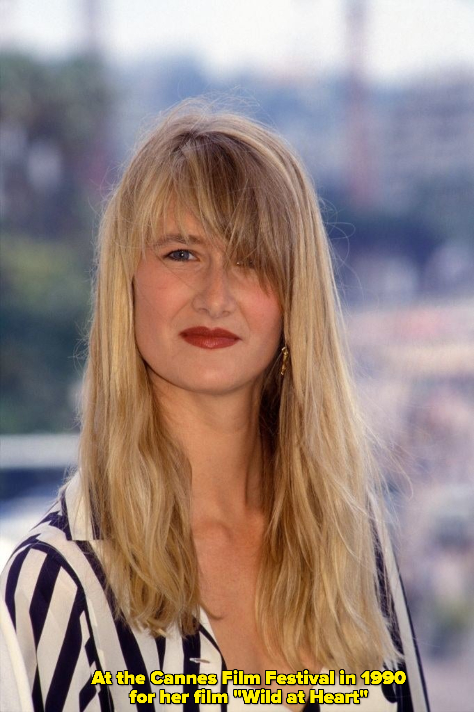 A closeup of Laura Dern