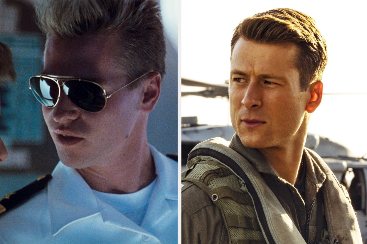 Side-by-side images of Iceman in the original and Hangman in the sequel
