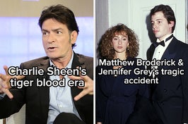 Charlie Sheen, Matthew Broderick and Jennifer Grey