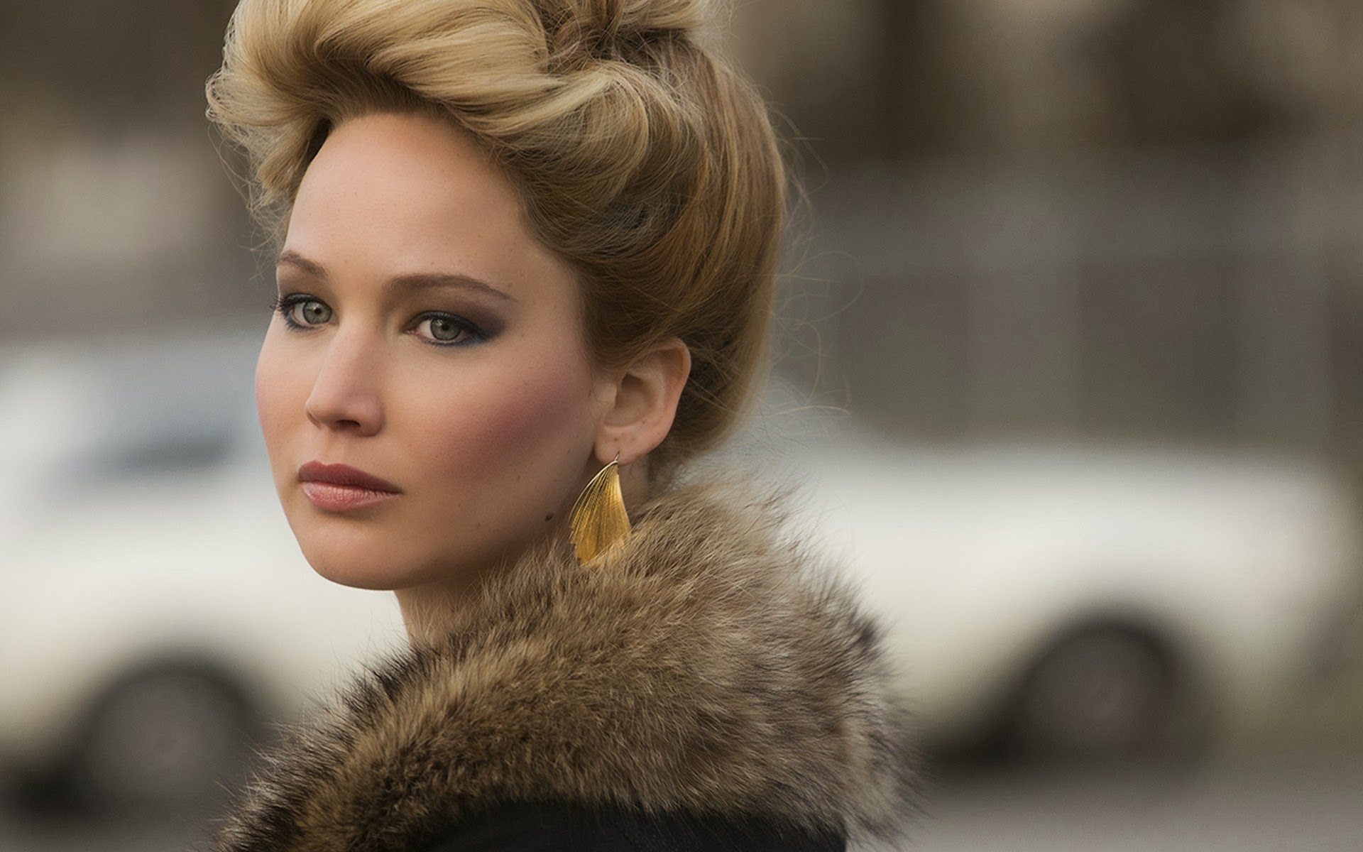 Closeup of Jennifer Lawrence in &quot;American Hustle&quot;