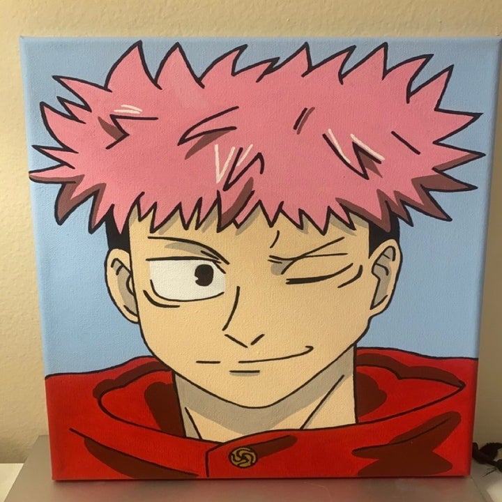 A painting of an Anime character