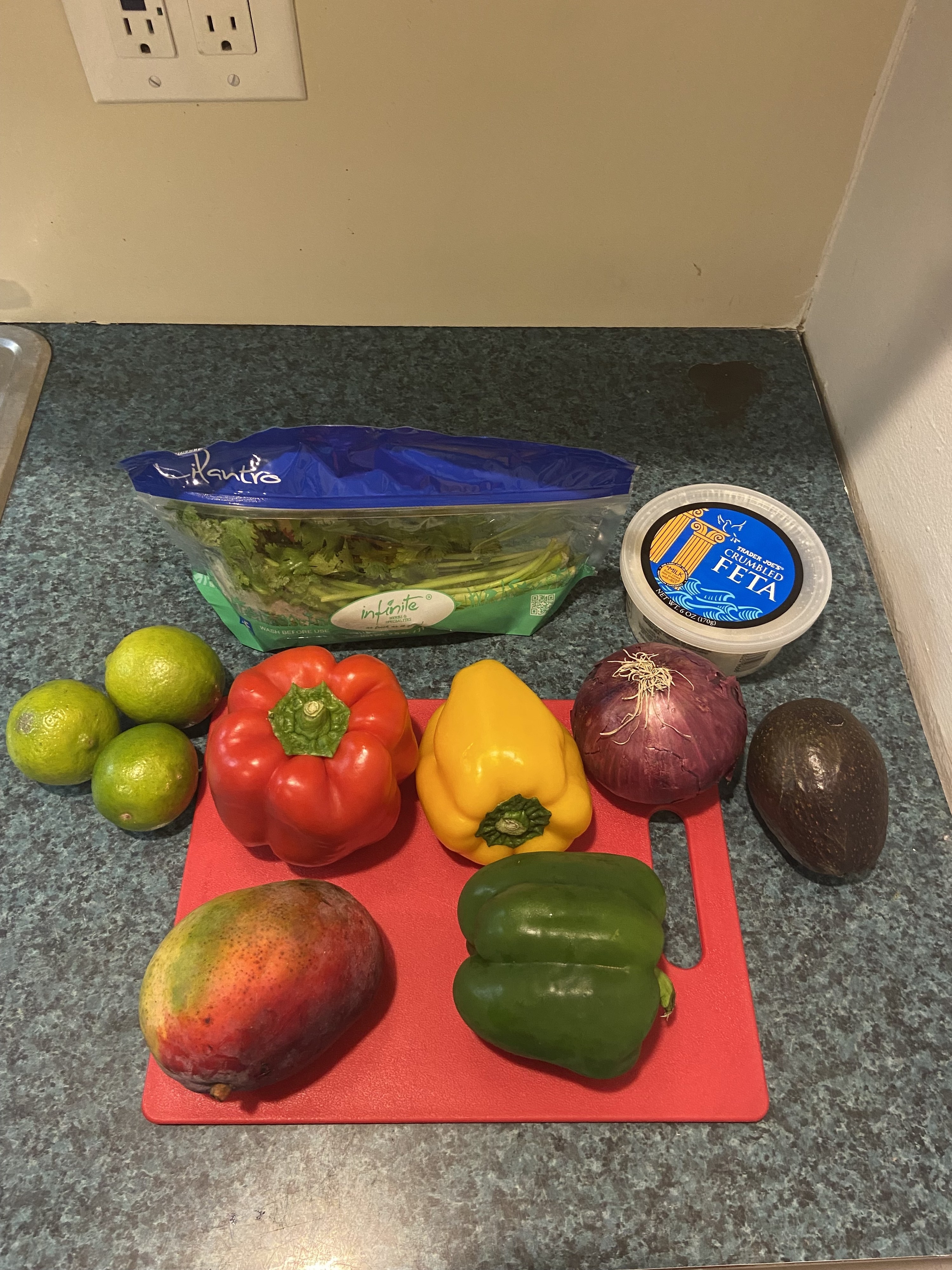 An assortment of ingredients on a countertop