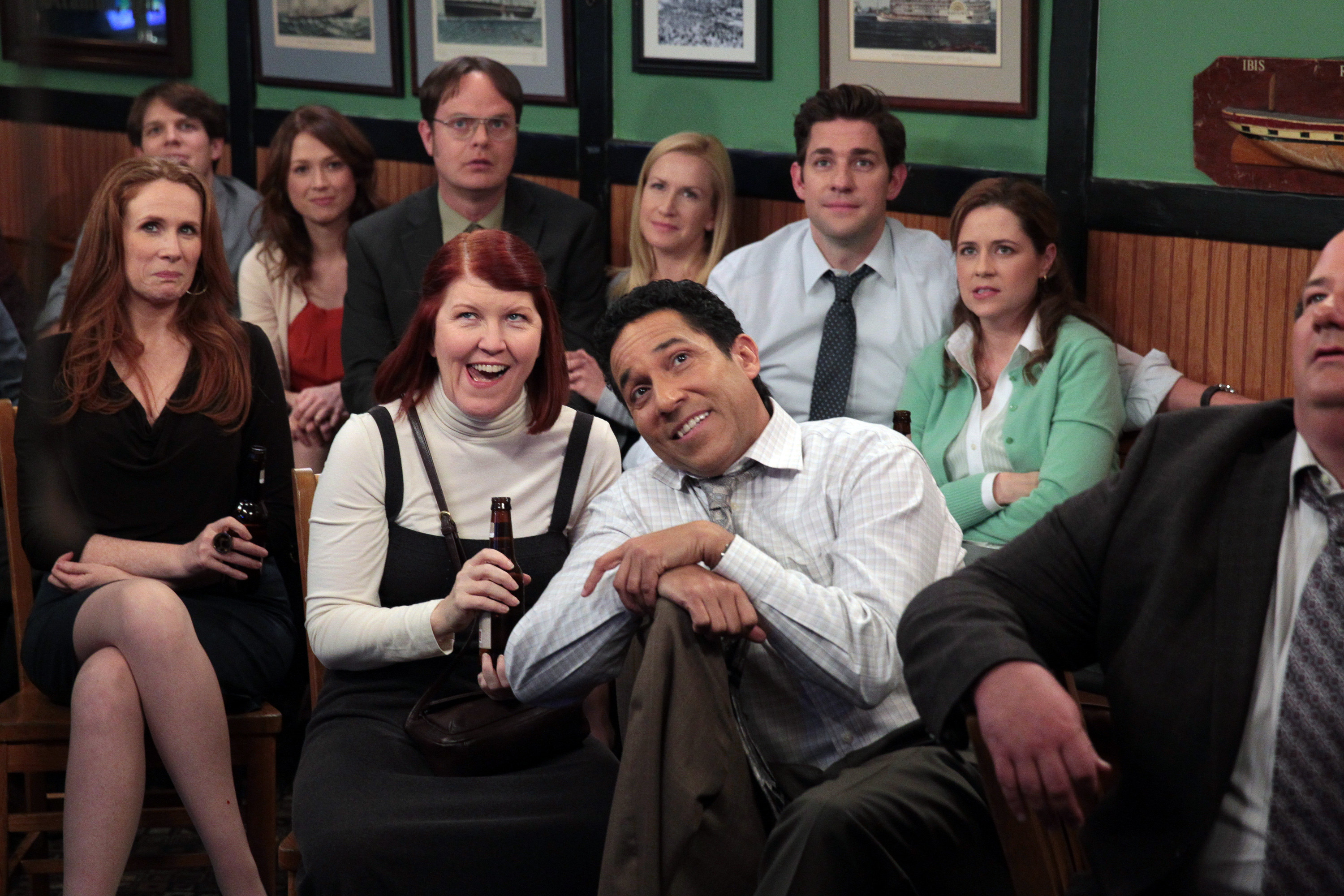 The cast of &quot;The Office&quot; in a bar
