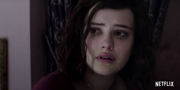 close up of the character crying
