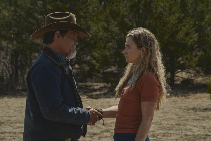 Josh Brolin and Imogene Poots in Outer Range