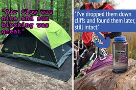 ♫♪ Headlamps for night time and sticks for marshmallows / pick-up truck tents and lightweight tree hammocks / packed in brown boxes all taped up and mailed / these are a few of my favorite things! ♪♫