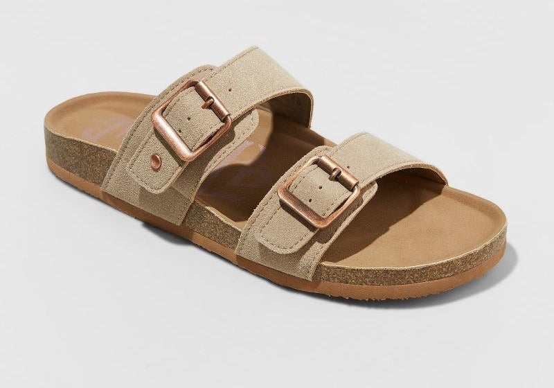 The taupe footbed sandal