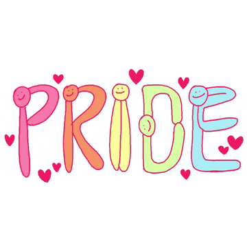A GIF of the word &quot;Pride&quot;