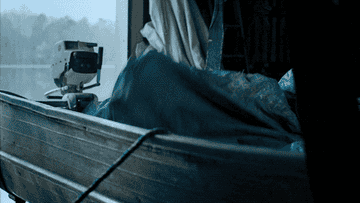 Eddie hiding in Reefer Rick&#x27;s boathouse in &quot;Stranger Things 4&quot;