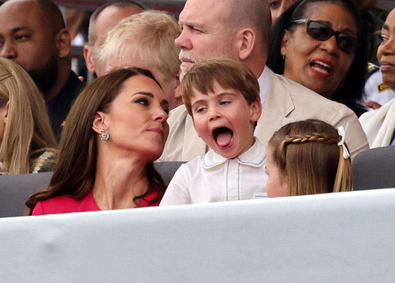 Prince Louis making a funny face